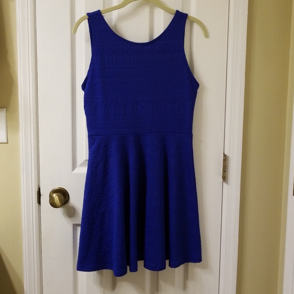 Royal blue skater dress